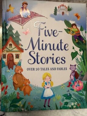 Five-Minute Stories Children's Book - Over 50 Tales and Fables! Preowned.